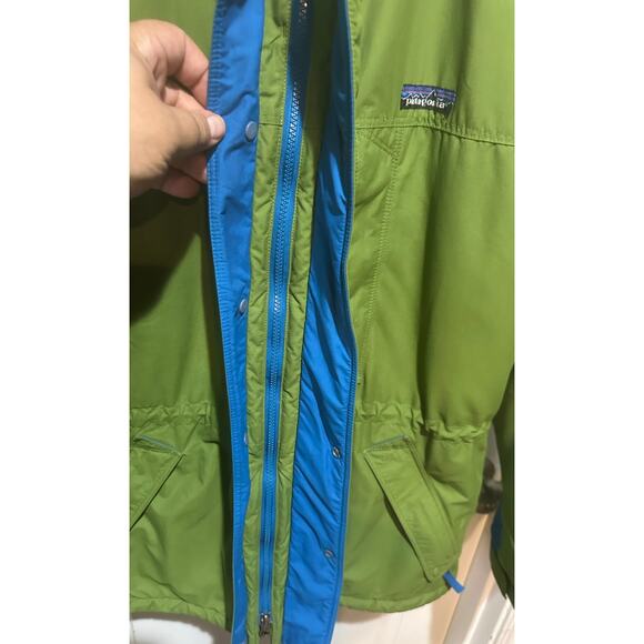 VTG Patagonia Mens Green Purple Full Zip Insulated Parka Sz M No Hood Distressed - Picture 9 of 12
